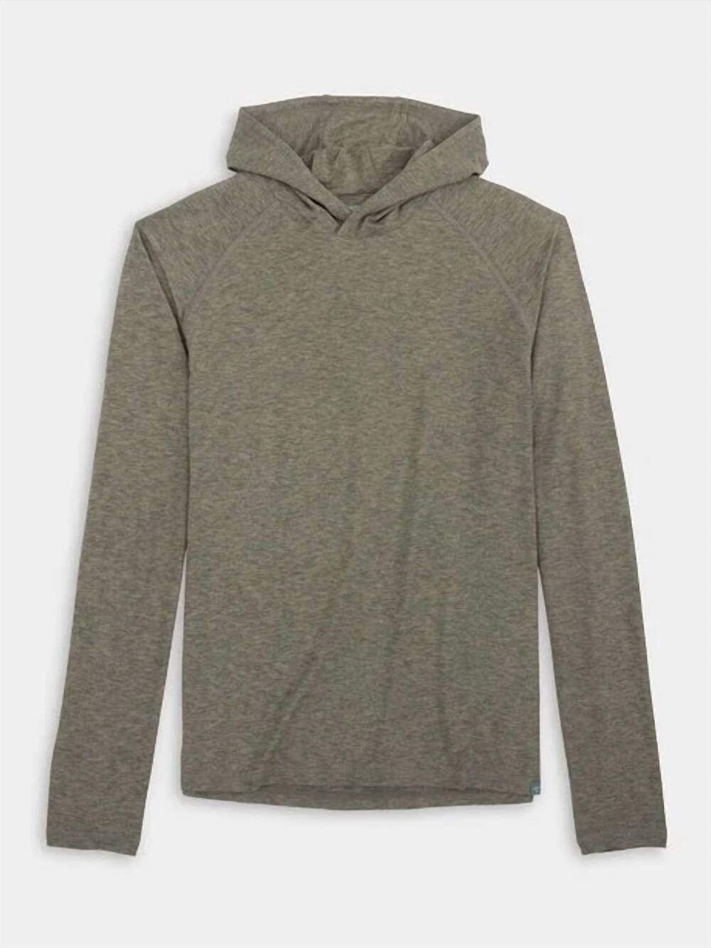 NEW GENTEAL men's wander long sleeve hoodie in green heather